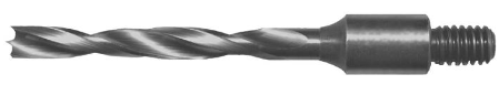 HSS Screw-In Shank Drill Bit – 3" Cutting Length – 7/16"-14 Thread