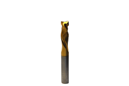 SOLID CARBIDE COMPRESSION SPIRAL 3/8" DIA x 1-1/16" x 3/8" SHANK TIN COATED